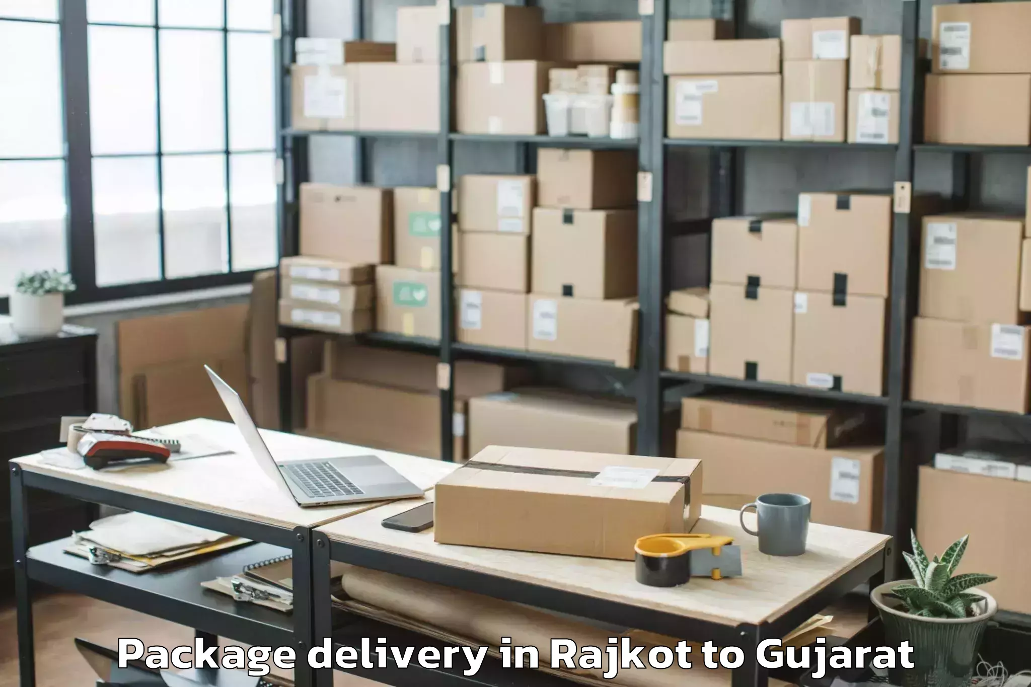 Book Rajkot to Balasinor Package Delivery